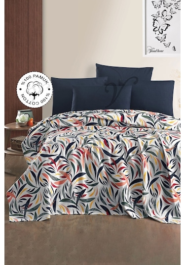 Vionel Home Gökkuşağı V2 8 Farklı Desenli Pamuklu Çift Kişilik Baskılı Pike