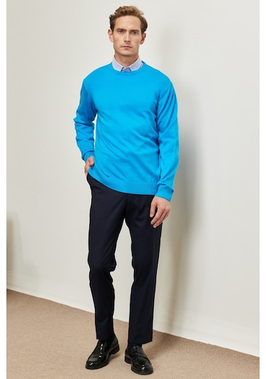 Altinyildiz Classics Erkek Turkuaz Standart Fit Normal Kesim Bisiklet Yaka Triko 4A4923100001TRK3XL Turkuaz Altinyildiz Classics Erkek Turkuaz Standart Fit Normal Kesim Bisiklet Yaka Triko 4A4923100001TRK3XL Turkuaz