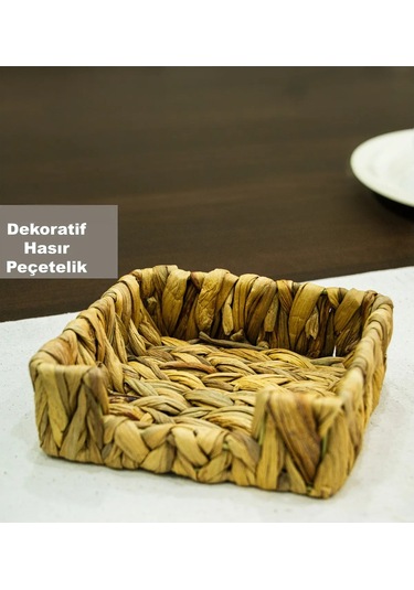 Yunusoğlu Home Hasır Peçetelik 18x18 Cm