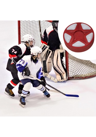 Homyl Buz Hokeyi Topu Açık Hava Yedek Oyun Sporları Kırmızı Kırmızı