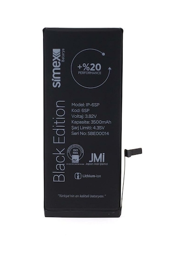 Simex Apple Uyumlu iPhone 6s Plus İle  Performance Sbt-02 Batarya