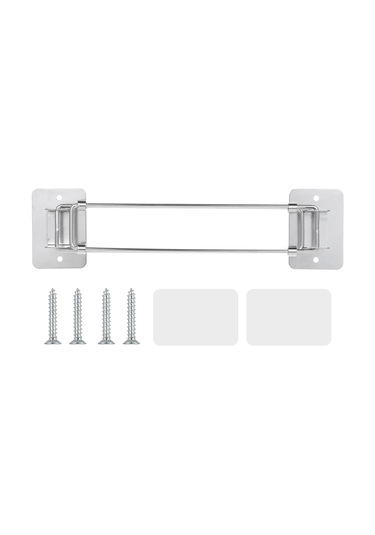 Suofeng Kamp Karavan Banyo Köşe Depolama Çubuğu, Ayarlanabilir Paslanmaz Çelik, Rv Aksesuarı 1 Adet, Kutulu Gümüş