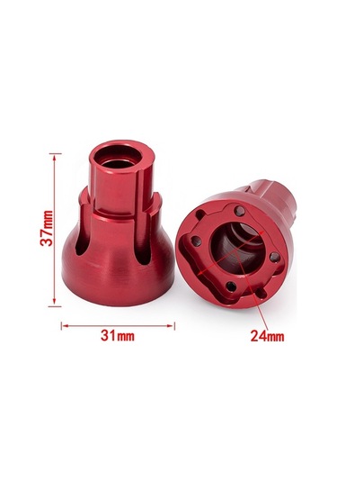 Didadodo Losi 1/8 Lmt İçin 2 Adet Alüminyum Arka Aks Kupası - Dayanıklı & Hafif Rc Yedek Parça