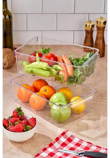 2 Li Buzdolabı Organizeri & Buzdolabı Düzenleyici 4,5 Lt