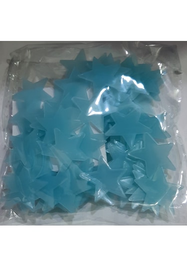 Yapışkanlı Fosforlu Yıldız Çok Renkli