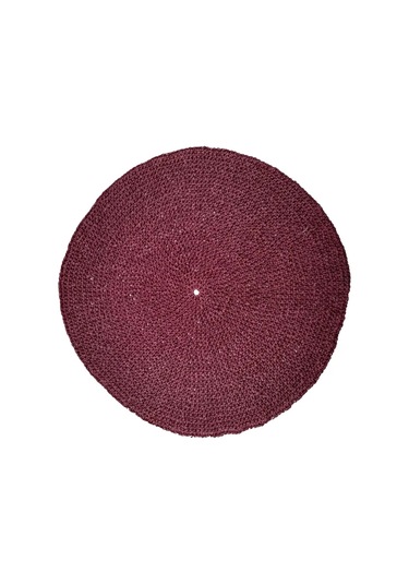 Uretti-cigdem1234 - El Yapımı Supla - 6 Parça - 35 X 35 Cm Bordo