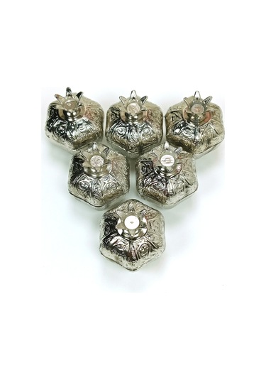 6 Lı Mini Eskitme Osmanlı Temalı Açık Renk Nar Lokumluk Sunum Diğer