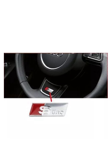 Audi Sline Direksiyon Logosu Amblemi A3 A4 A5a A6 A7 A8 S3 S4 S5
