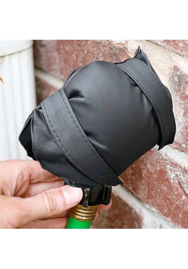 Yaozixa Pu Deri Dış Cepheli Dış Mekan Kraan Koruması - Kalın Pamuk İç Dolgu İle Kış Donması Ve Yaz Isınması Koruma - Tüm Mevsimler İçin Uygun
