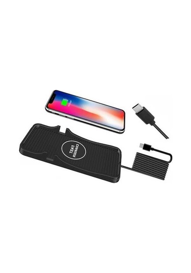 Wondernest  Ve Android Telefonlar İçin 15w Araç Kablosuz Şarj Aparatı, Silikon Taban, Type-c Arayüz