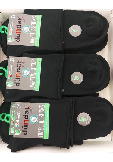 Dündar 5985 Erkek Bambu Kısa Konç Diyabetik Çorap 6 Adet 001