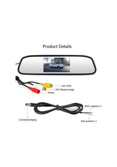 Pazly Rg-201 4,3 Lcd Dikiz Monitörü, Park & Geri Vites Sistemi