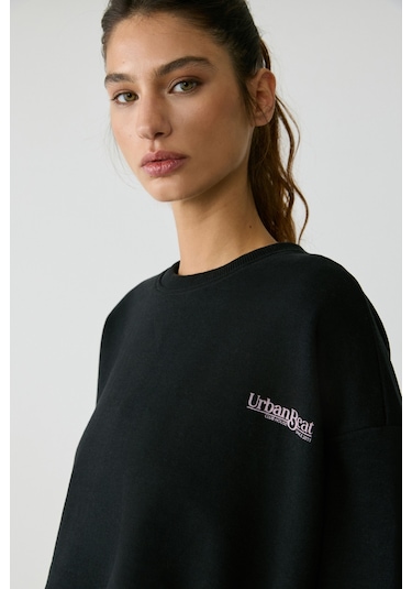 Urban Beat Mıcha Kadın Siyah Sweatshirt Siyah