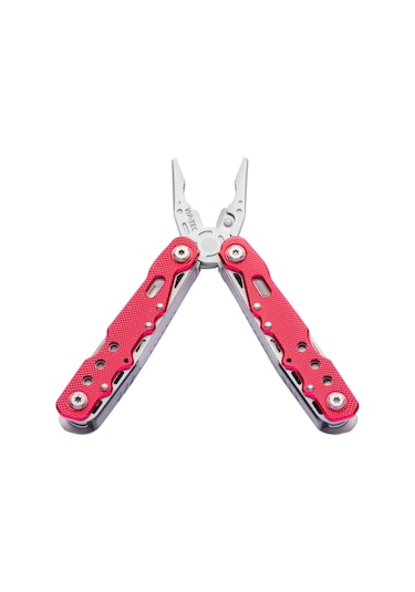 Vip-tec Vt875190 9 Parça Multi Fonksiyonel Çakı/pense Seti Kırmızı