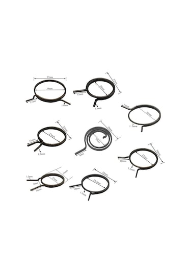 Kapı Kolu Yedek Yaylar 5pcs Siyah Dayanıklı Fmtb-msnh-e