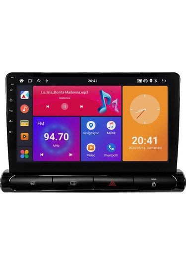 Citroen C3 Android Multimedya Sistemi 2023 Uyumlu 8+256 Gb Premium Ekran Low Yazılımsal 9"
