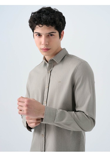 Loft Regular Fit Açık Haki Erkek Gömlek Lf2038615 Açık Haki