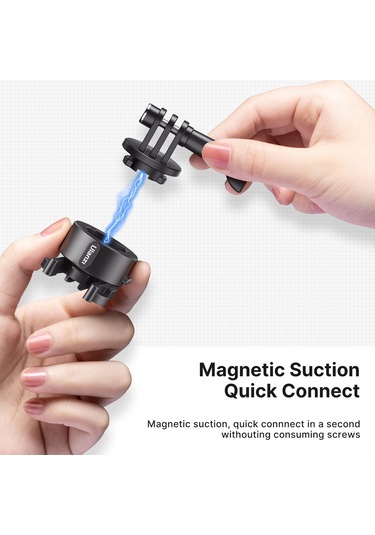 Yaozixa Ulanzi Go-quick Iı Abs Spor Kamera Dönüştürücü, Manyetik Hızlı Bağlantı, Kilitleme Pimli, Evrensel Uyumlu, Siyah Siyah