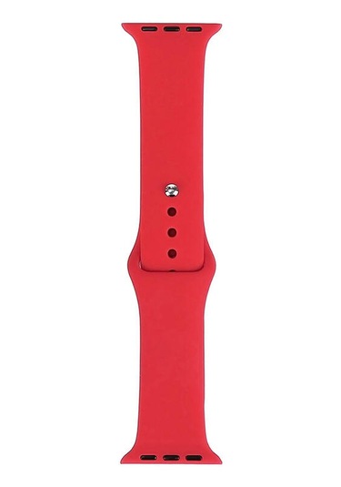 Effox Watch 42mm Band Serisi Klasik Kordon Silikon Strap Kayış-scarlet