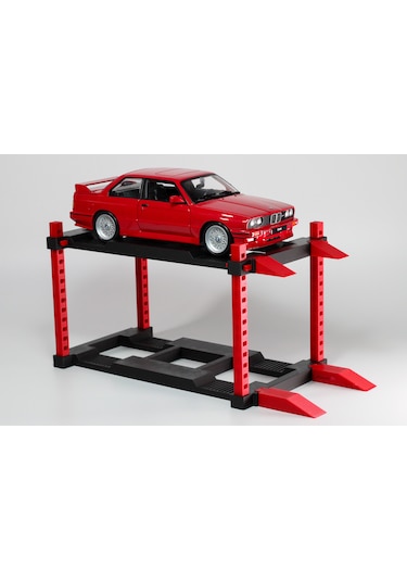 1/24 Ölçekli Model Arabalar İçin Ayarlanabilir Garaj Lifti, Diorama Aksesuarı