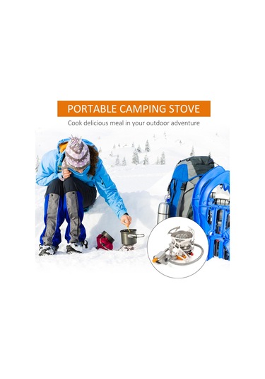 Vkemall Kamp Gaz Ocağı Uzun Gaz Tankı Adaptörü Petek Ocak Başlığı Gümüş