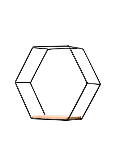 Yaozixa Altın Büyük Boy Altıgen Duvar Rakımı - Ev Dekorasyonu Ve Organizasyon İçin Dayanıklı Demir Dolap Altın