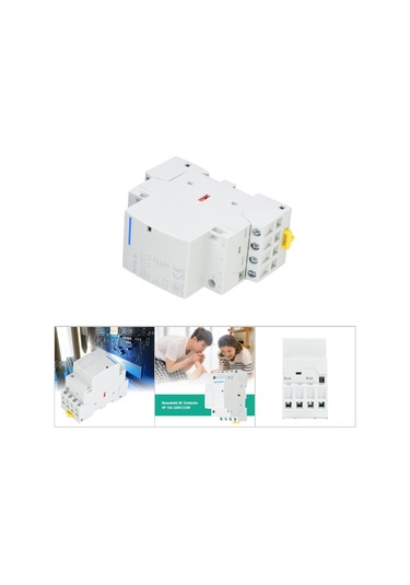Geeroyoo Ev İçin 4p 16a Ac Kontakörü - 220v/230v, 4no, Gürültüsüz Çalışma, İzolasyon Malzeme, Din Ray Montajı