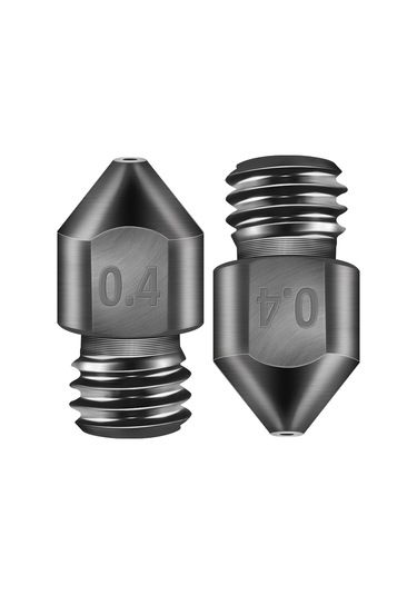 Shineyee Mk8 Sert Çelik Nozzle 0.4mm Boyutlu 3d Yazıcı Aksesuarı - 6 Adet Paket