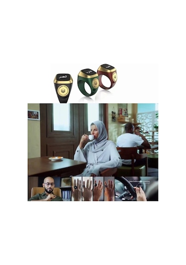 Shineyee Akıllı Zikirmatik Yüzük, Oled Ekran, Ble5.1, 3 Gün Pil Ömrü, Usb Şarj, 18mm Pembe E01 - Namaz Vakitleri Ve Zikir Sayımı