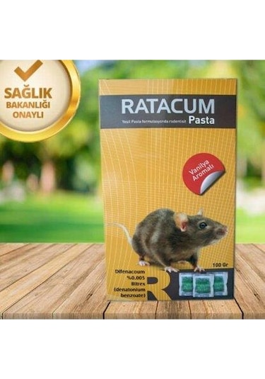 Ratacum Fare Pastası Vanilya Aromalı 100Gr Fare Zehiri
