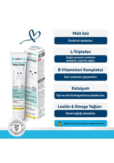 Onevet Relax Paste Macun 50 Gr Stres Ve Anksiyete Azaltıcı
