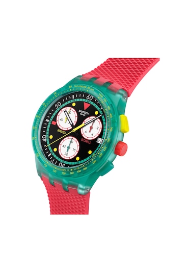Susg409 Swatch Neon Emerald Chrono Erkek Kol Saati Susg409 Yeşil