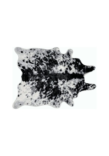 Oturma Odası İçin Büyük Boy İnek Baskılı Dana Derisi Suni Deri Kaymaz Antiskid Mat Halı