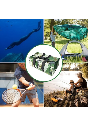 Aubyhe Süper Dayanıklı Nilon Balık Yemi Botu Taşıma Çantası - Siyah Renk, 46x26x16 Cm, 340g