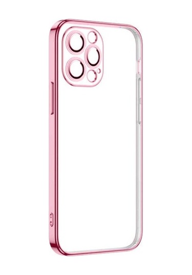 Apple Uyumlu iPhone 13 Pro Max Kılıf Zore Krep Kapak Pembe