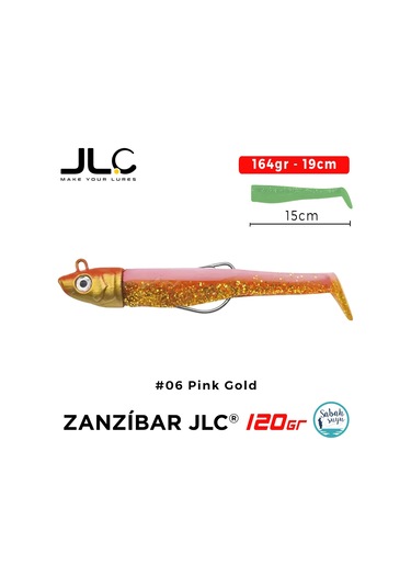 Jlc Zanzibar 120 Set 164gr 19cm 06 Pink Gold Silikon Balık