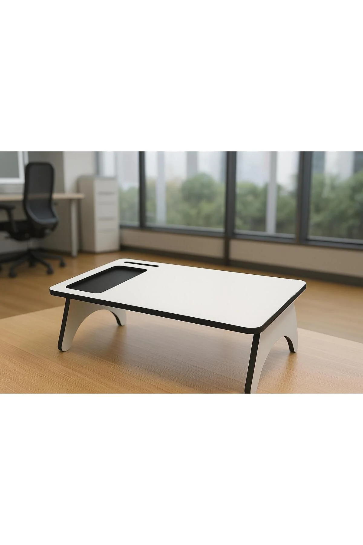 Mdf Monitör Yükseltici Stand Ergonomik Masaüstü Düzenleyici, Laptop & Bilgisayar Monitör Sehpası