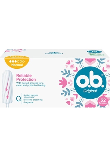 O.B. Original Normal Tampon 32 Adet