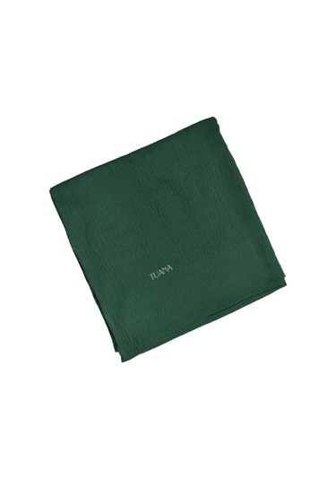 Tuana Eşarp Pamuk Jazz Eşarp 105x105cm Zümrüt