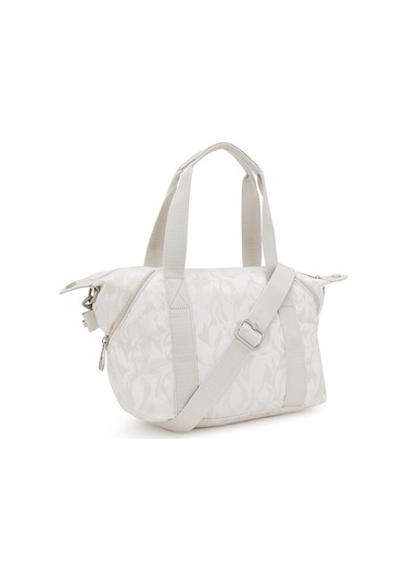 Kıplıng Art Mini Küçük Boy Omuz Çantası Bej Palm Beıge Jacquard Bej