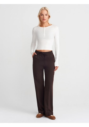 Dilvin 31442 Uzun Kollu Çıtçıtlı Top-ekru-11940 Ekru