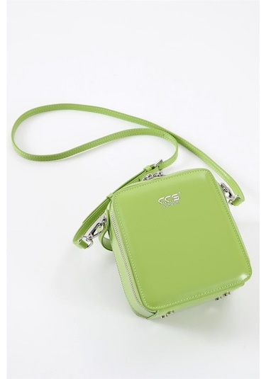 Ççs 17561 Kadın Omuz Askılı El Çantası-yeşil Yeşil