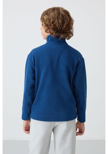 Tommy Life Parlament Kalın Yumuşak Dokulu Standart Fit Nakışlı Polar Erkek Çocuk Sweatshirt - 11221 Parlament