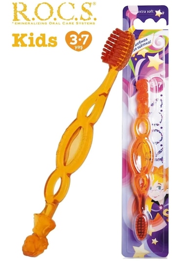 Rocs Kids 3-7 Yaş Ekstra Yumuşak Diş Fırçası Turuncu