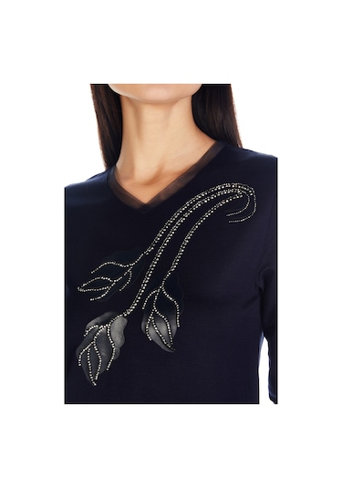 ekazak Kadın Lale/tulip Viskoz-lycra T-shirt Bluz 001