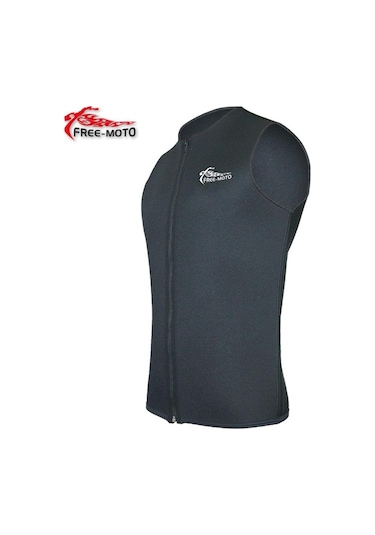 Free-Moto Motorsikletçi Sıfır Yaka Neopren Yelek