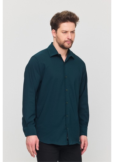 Oversize Rahat Kesim Erkek Gömlek Nefti