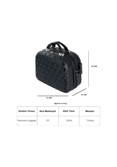 Reymond Luggage Piramit Abs Makyaj Valizi