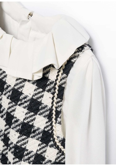 Mayoral Abel&lula Kız Çocuk Pullu Uzun Kol Elbise Siyah