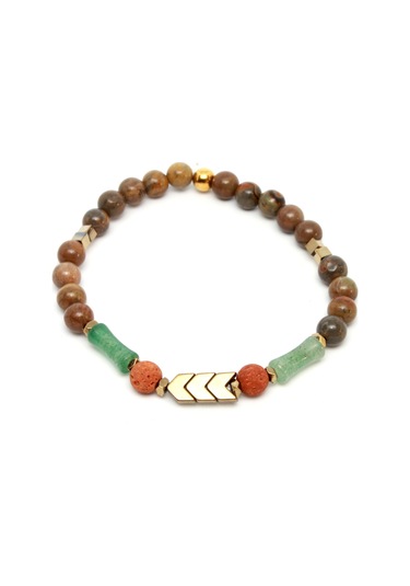 Ocean Pole Etnika Bileklik No16 Kahverengi